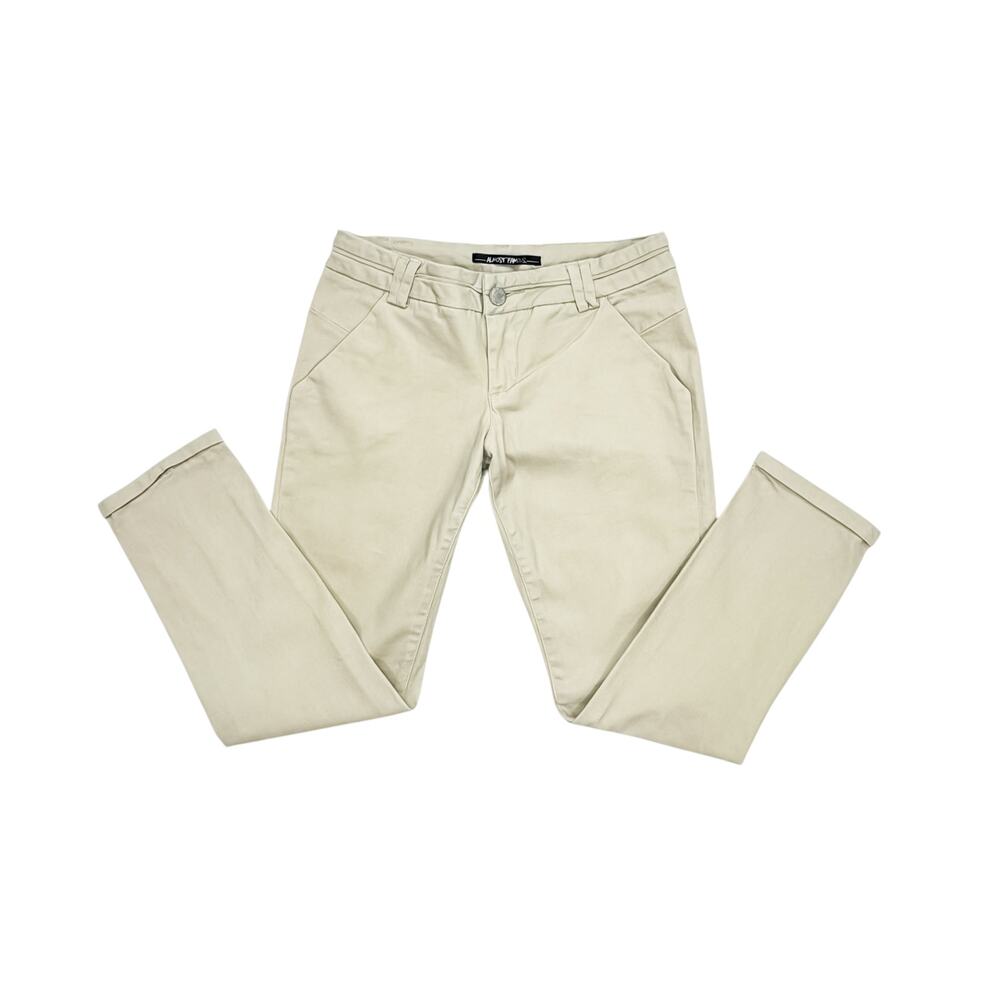 Almost Famous Stretchy Cotton Spandex Khaki Ankle Pants Women’s Size 9
